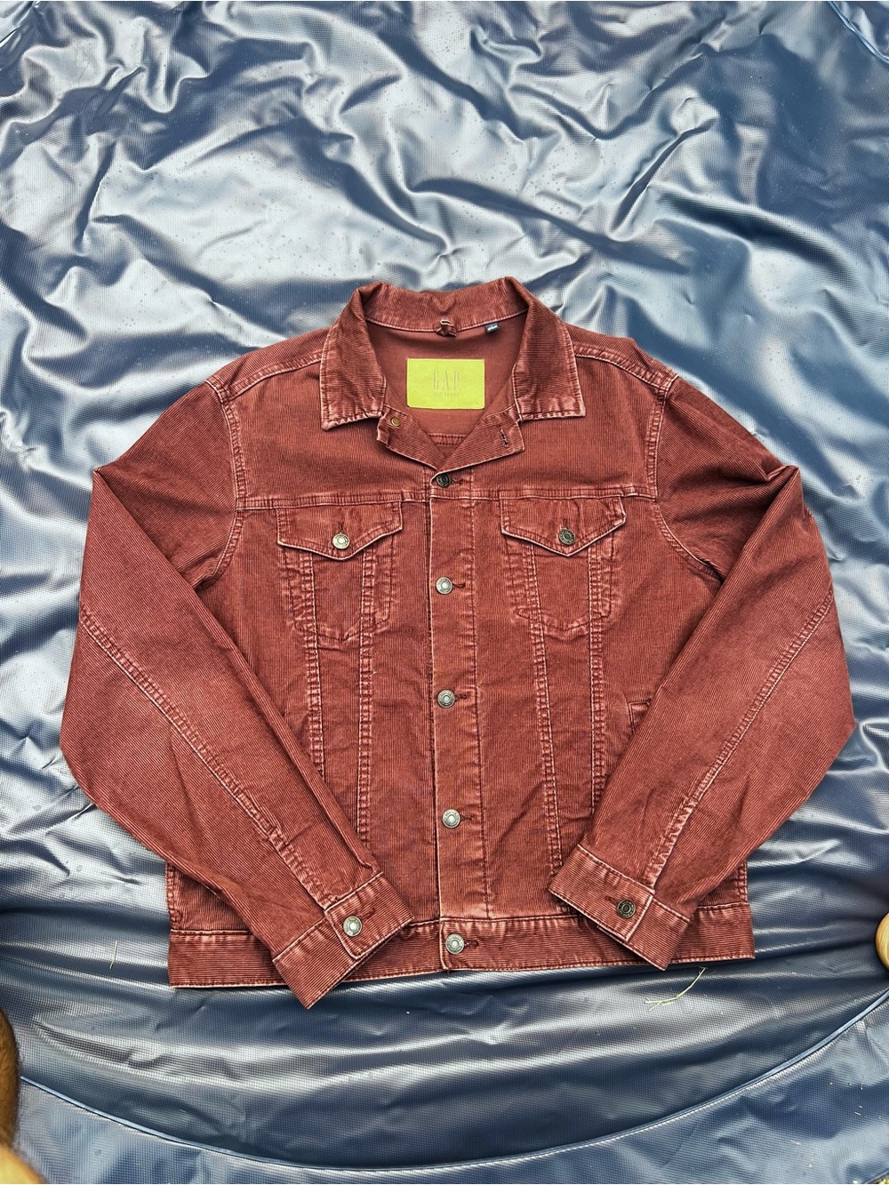 GAP Men's Rust Red Denim Jacket